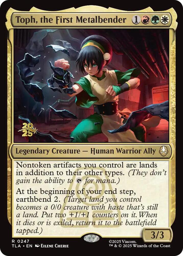 Toph, the First Metalbender 247 card from Prerelease Cards