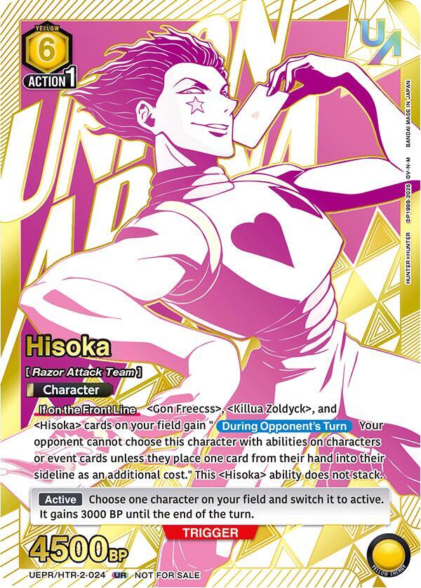 Hisoka UEPR/HTR-2-024 card from Union Arena Promotion Cards