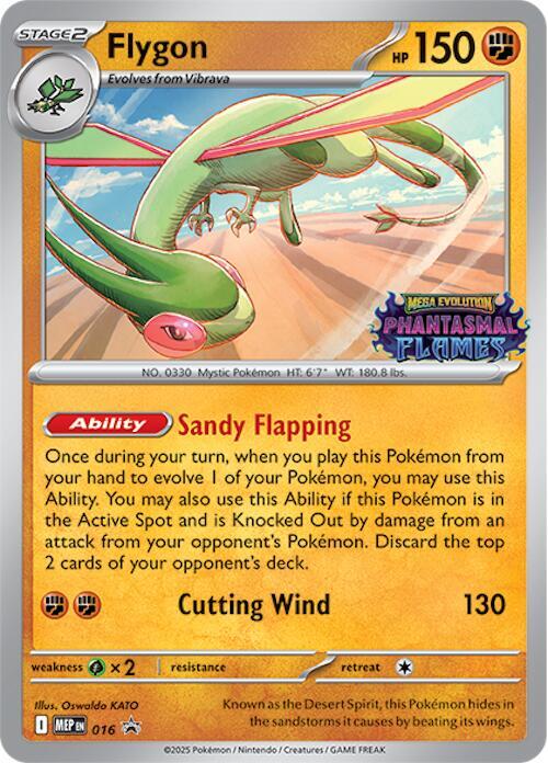 Flygon (Prerelease) 016 card from ME: Mega Evolution Promo