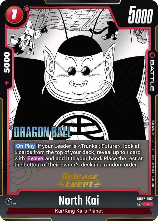 North Kai SB02-002 card from Manga Booster 02 Release Event Cards