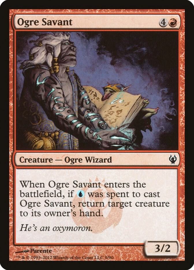 Ogre Savant 9 card from Duel Decks: Izzet vs. Golgari