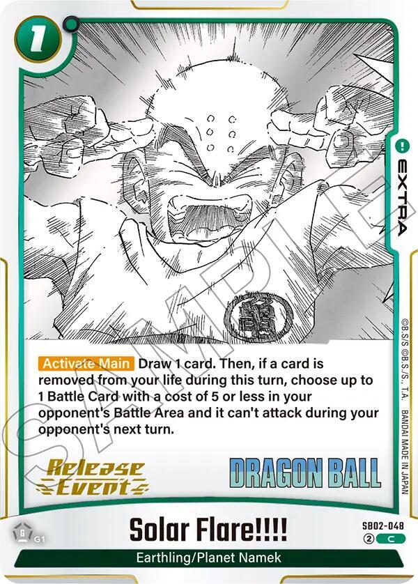 Solar Flare!!!! SB02-048 card from Manga Booster 02 Release Event Cards