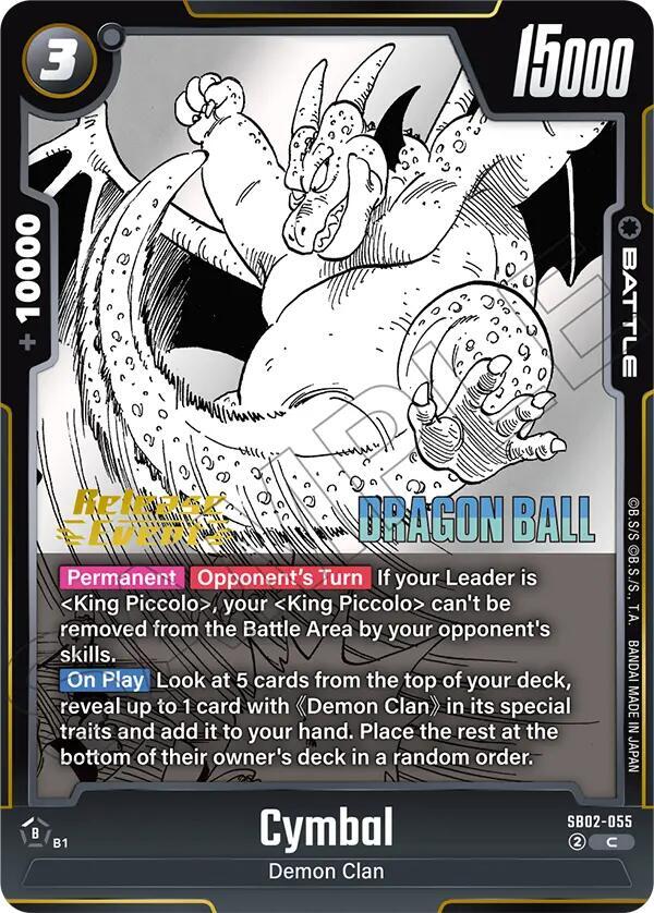 Cymbal SB02-055 card from Manga Booster 02 Release Event Cards