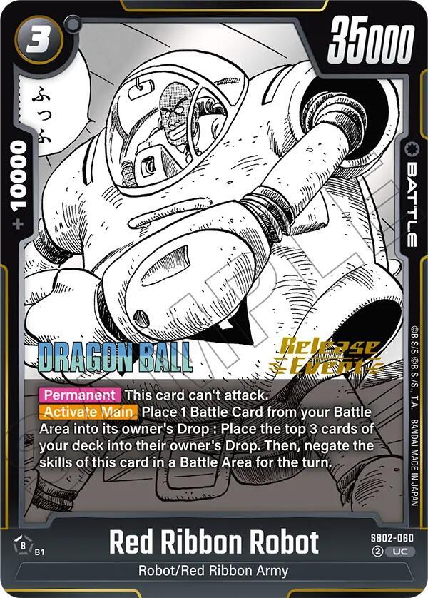 Red Ribbon Robot SB02-060 card from Manga Booster 02 Release Event Cards