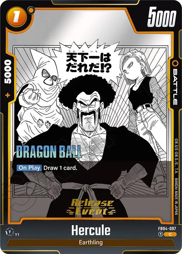 Hercule FB04-097 card from Manga Booster 02 Release Event Cards