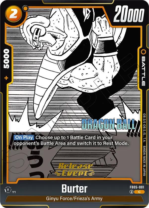 Burter FB05-081 card from Manga Booster 02 Release Event Cards