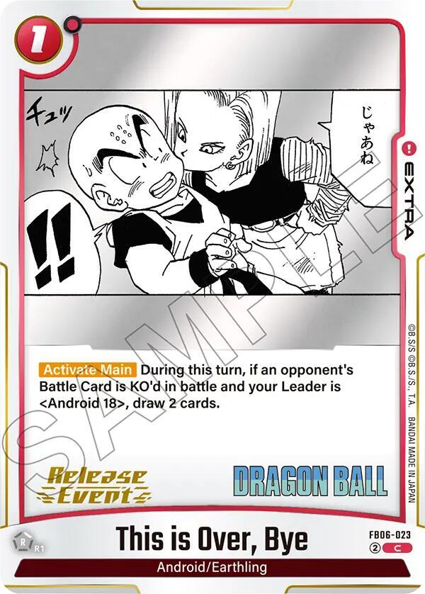 This is Over, Bye FB06-023 card from Manga Booster 02 Release Event Cards