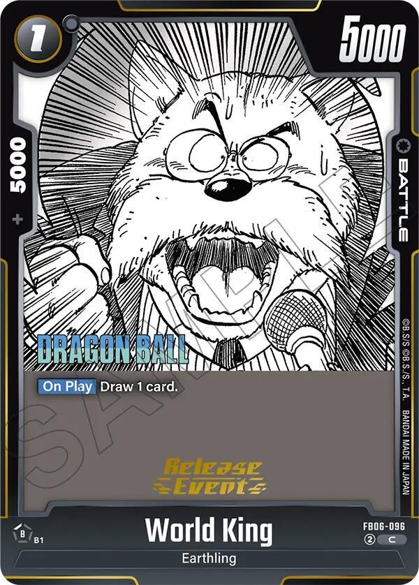 World King FB06-096 card from Manga Booster 02 Release Event Cards