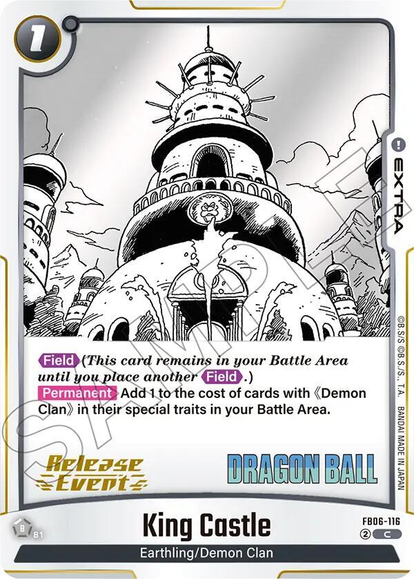King Castle FB06-116 card from Manga Booster 02 Release Event Cards