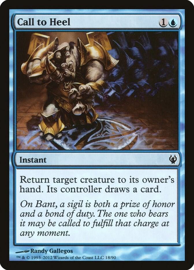 Call to Heel 18 card from Duel Decks: Izzet vs. Golgari