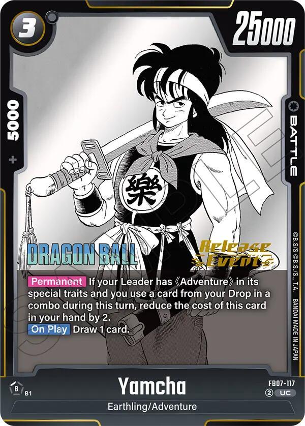 Yamcha FB07-117 card from Manga Booster 02 Release Event Cards