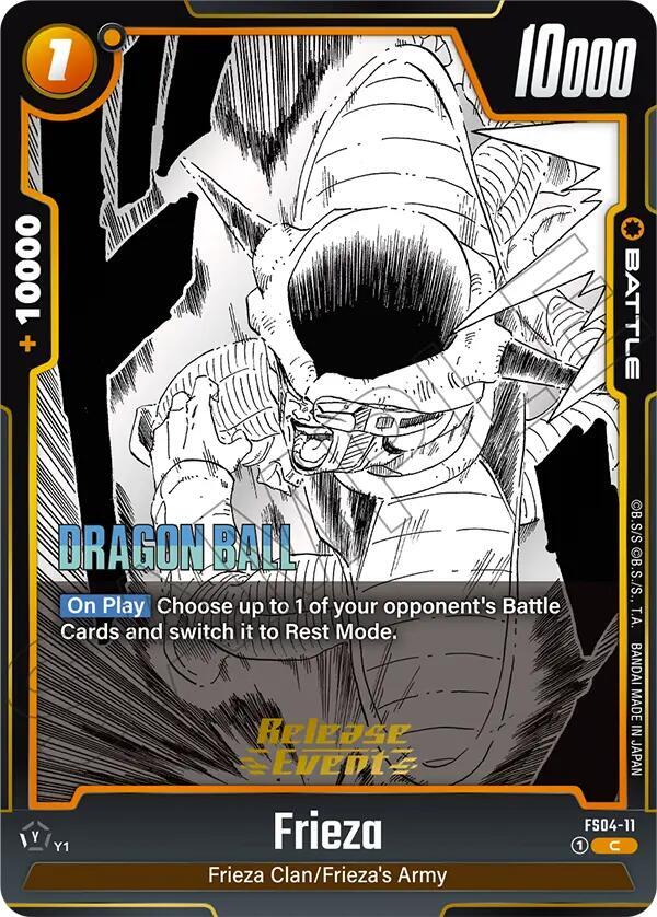 Frieza FS04-11 card from Manga Booster 02 Release Event Cards