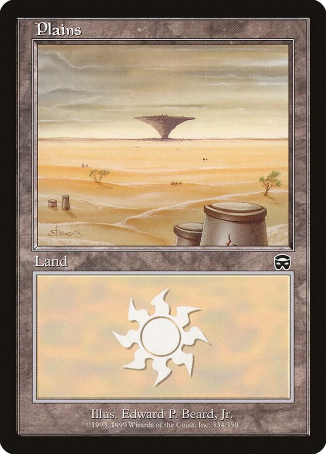 Plains 334 card from Mercadian Masques