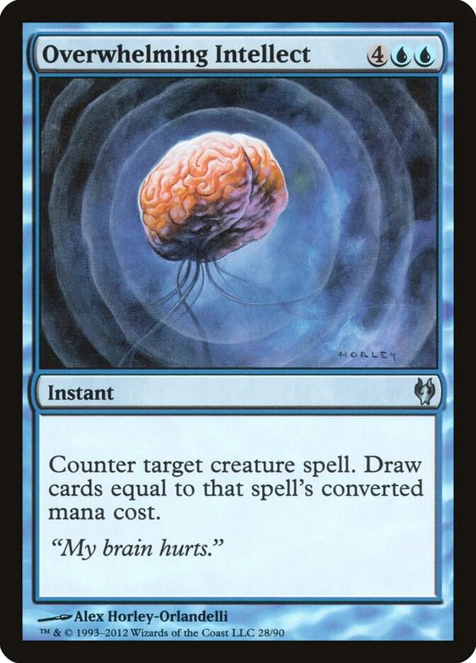 Overwhelming Intellect 28 card from Duel Decks: Izzet vs. Golgari