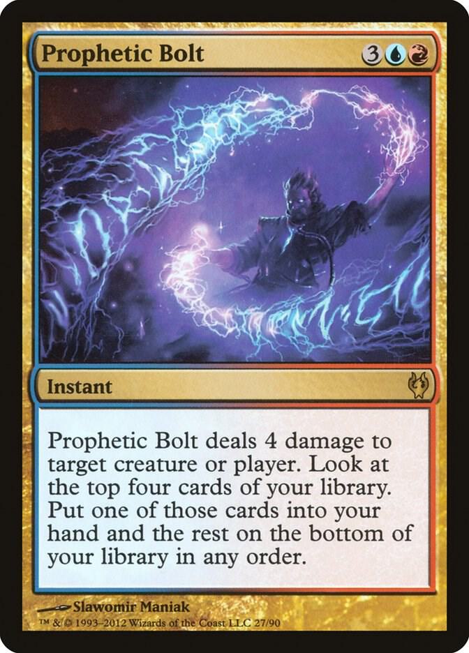 Prophetic Bolt 27 card from Duel Decks: Izzet vs. Golgari