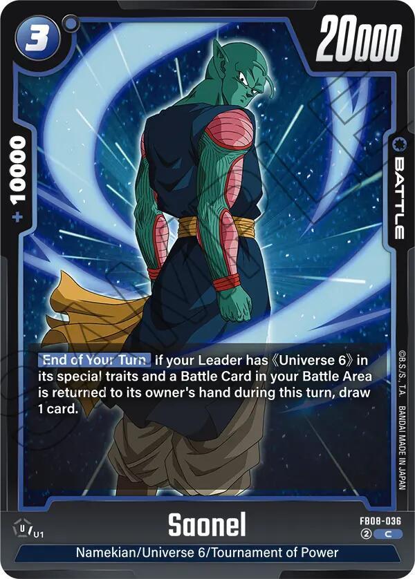 Saonel FB08-036 card from Saiyan's Pride