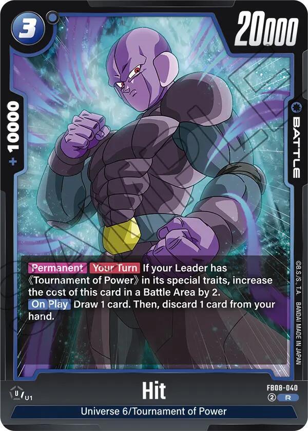Hit FB08-040 card from Saiyan's Pride