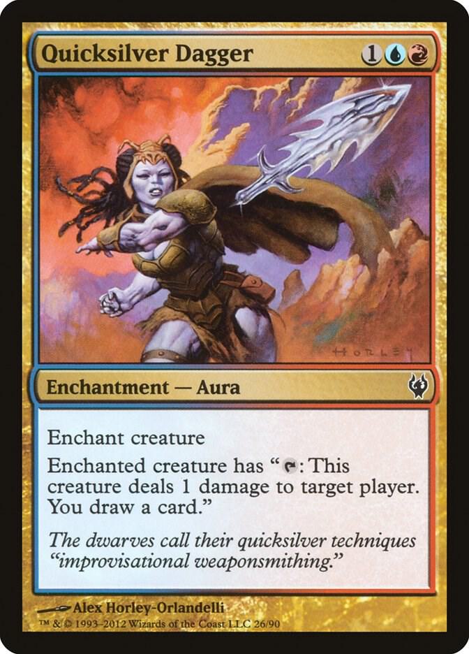 Quicksilver Dagger 26 card from Duel Decks: Izzet vs. Golgari