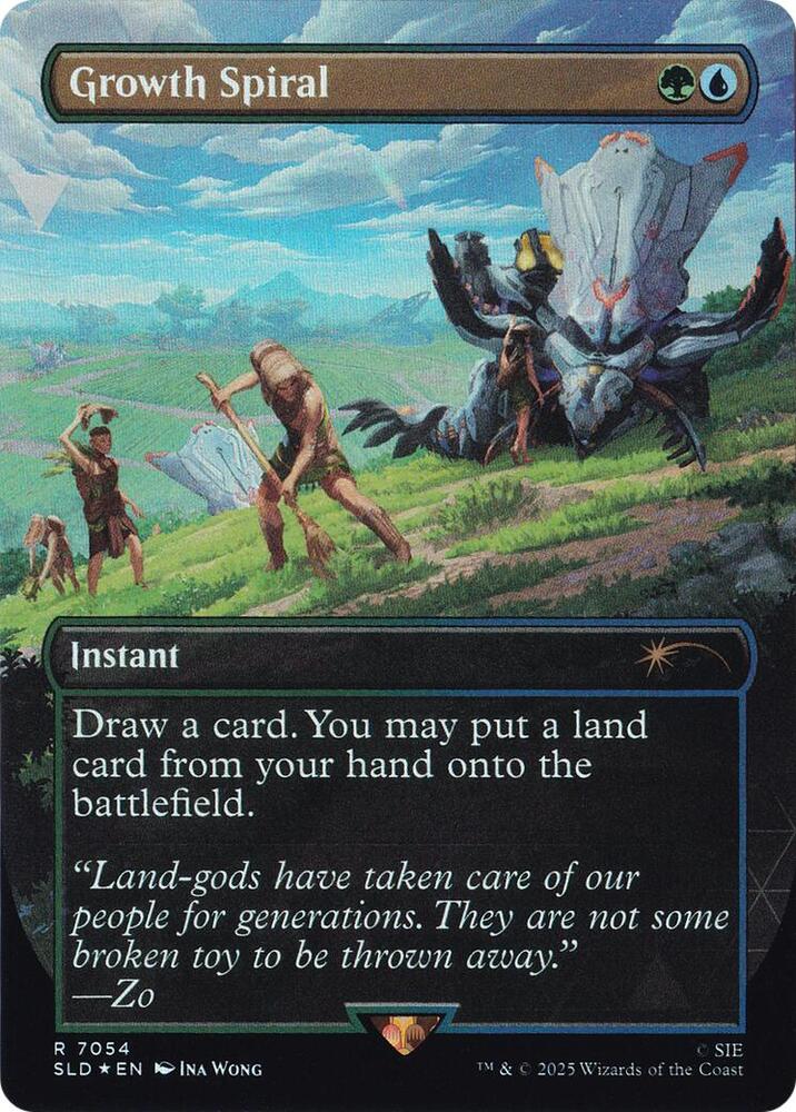 Growth Spiral (Rainbow Foil) 7054 card from Secret Lair Drop Series