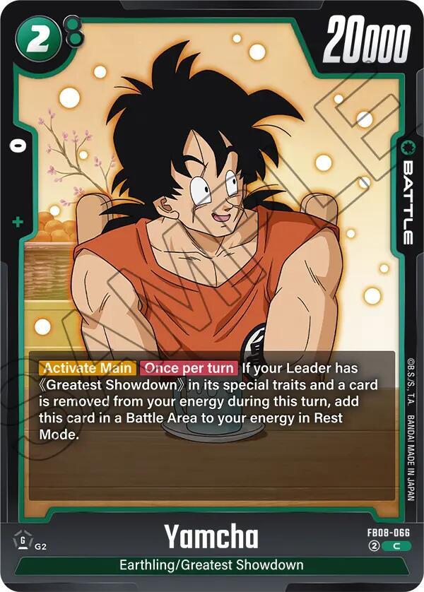Yamcha FB08-066 card from Saiyan's Pride