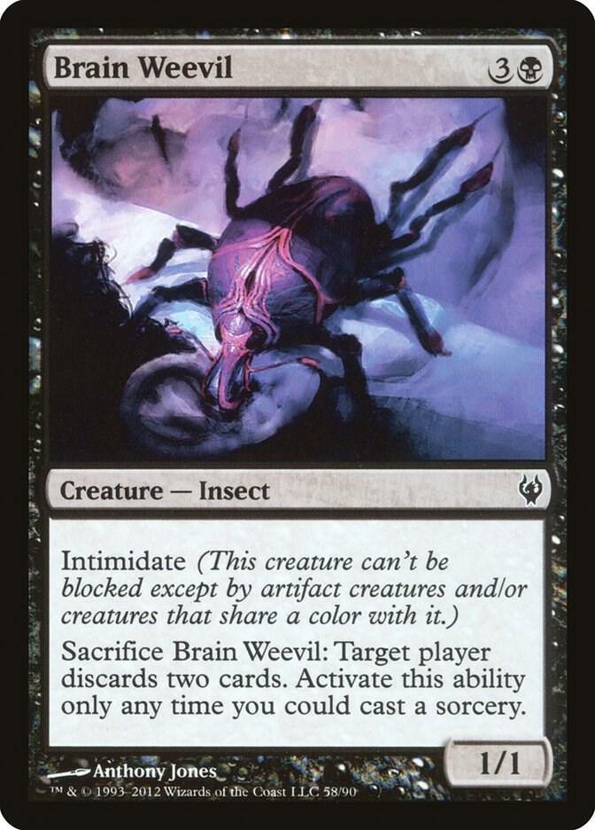 Brain Weevil 58 card from Duel Decks: Izzet vs. Golgari