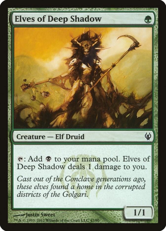 Elves of Deep Shadow 47 card from Duel Decks: Izzet vs. Golgari