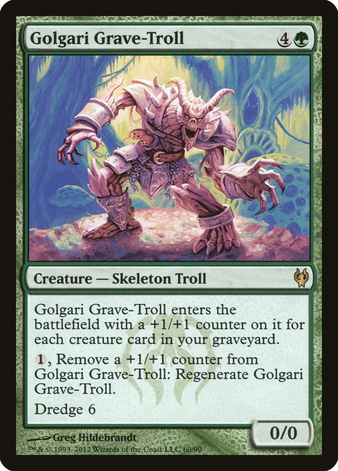 Golgari Grave-Troll 60 card from Duel Decks: Izzet vs. Golgari