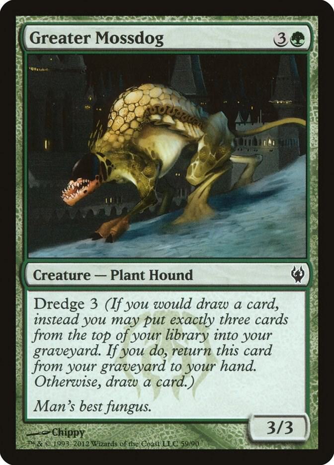 Greater Mossdog 59 card from Duel Decks: Izzet vs. Golgari