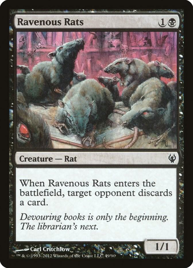 Ravenous Rats 49 card from Duel Decks: Izzet vs. Golgari