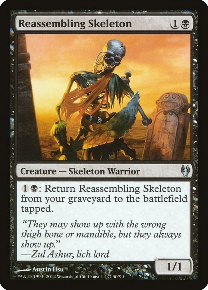 Reassembling Skeleton 50 card from Duel Decks: Izzet vs. Golgari