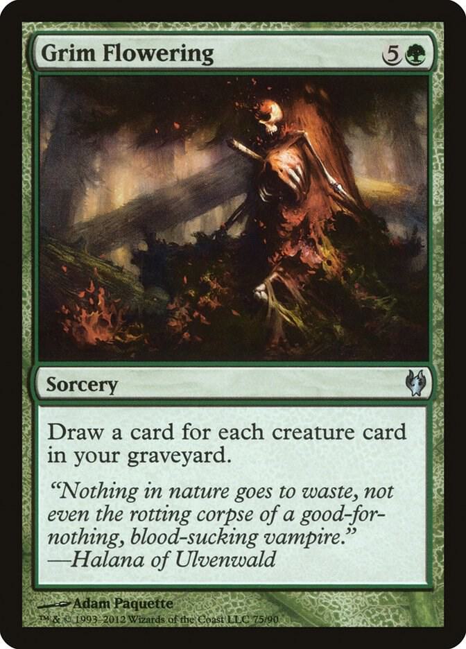 Grim Flowering 75 card from Duel Decks: Izzet vs. Golgari