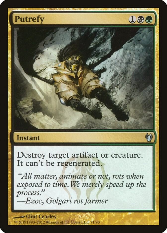Putrefy 71 card from Duel Decks: Izzet vs. Golgari