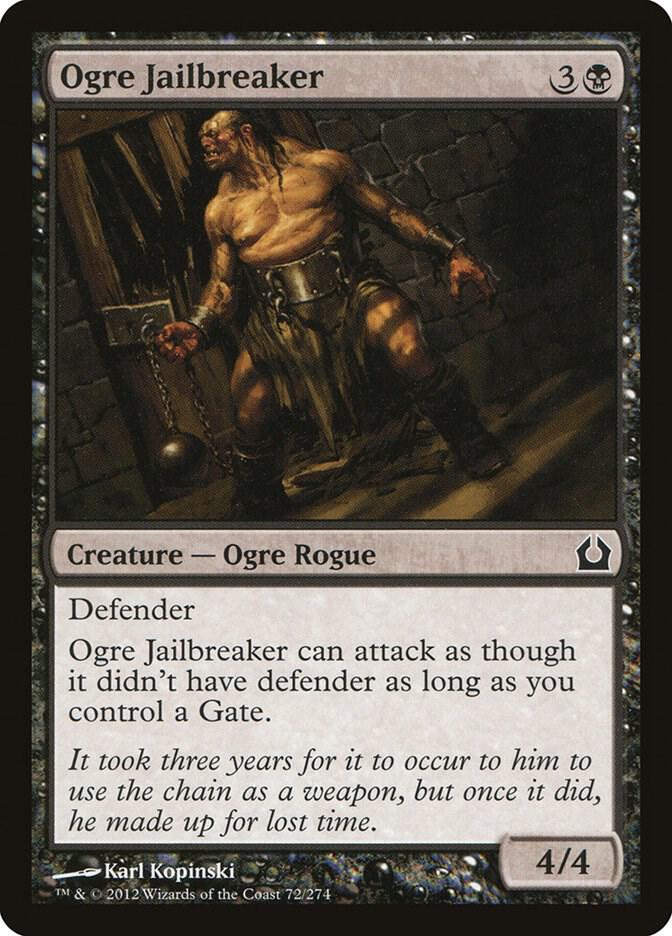 Ogre Jailbreaker 72 card from Return to Ravnica