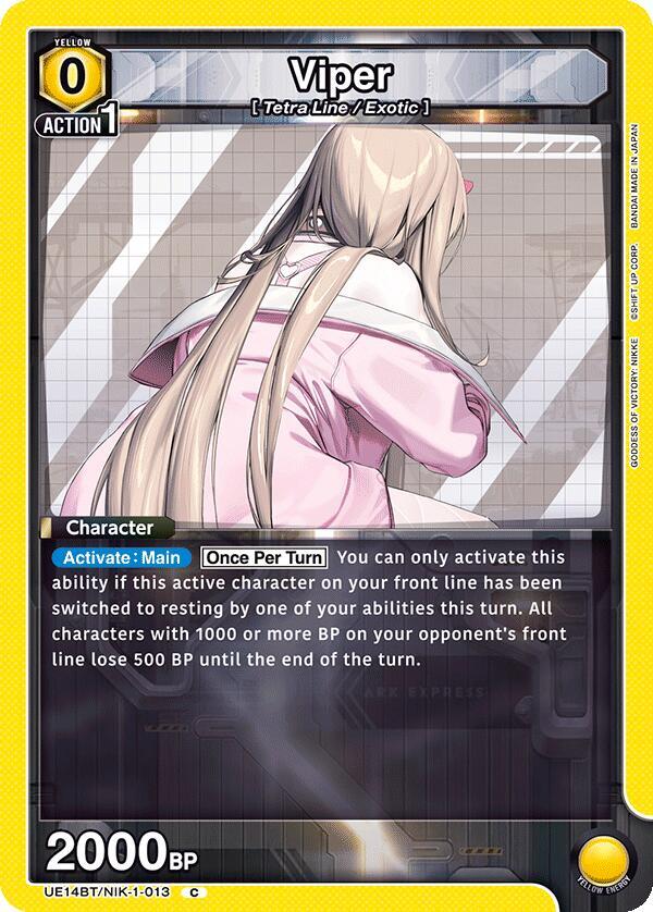 Viper UE14BT/NIK-1-013 card from UE14BT: GODDESS OF VICTORY: NIKKE
