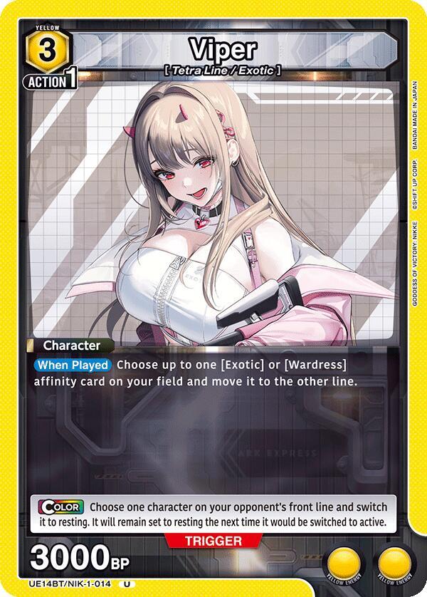Viper UE14BT/NIK-1-014 card from UE14BT: GODDESS OF VICTORY: NIKKE