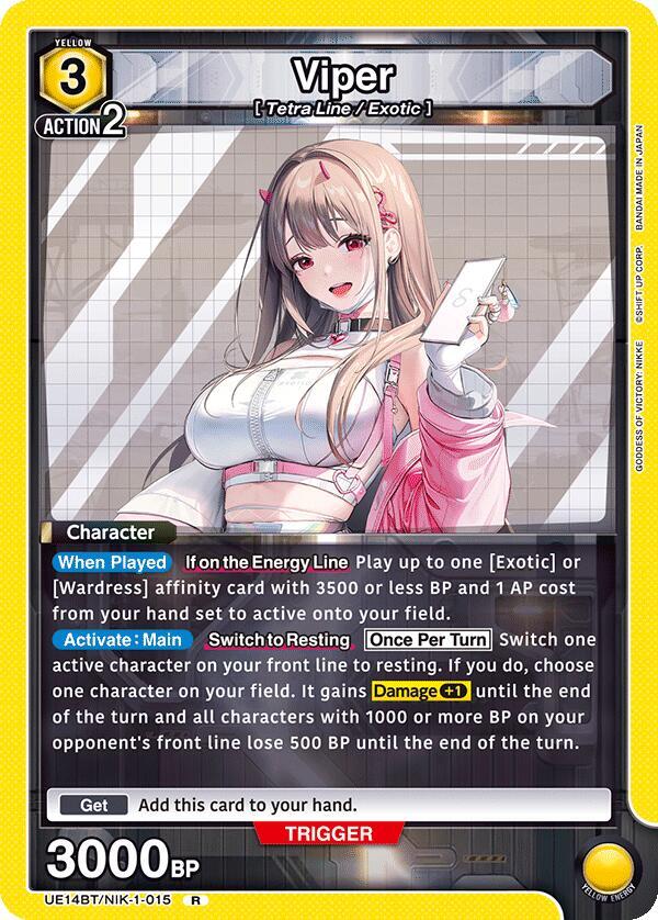 Viper UE14BT/NIK-1-015 card from UE14BT: GODDESS OF VICTORY: NIKKE