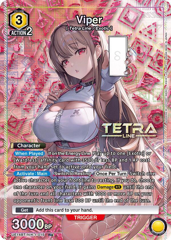 Viper (R*) UE14BT/NIK-1-015 card from UE14BT: GODDESS OF VICTORY: NIKKE