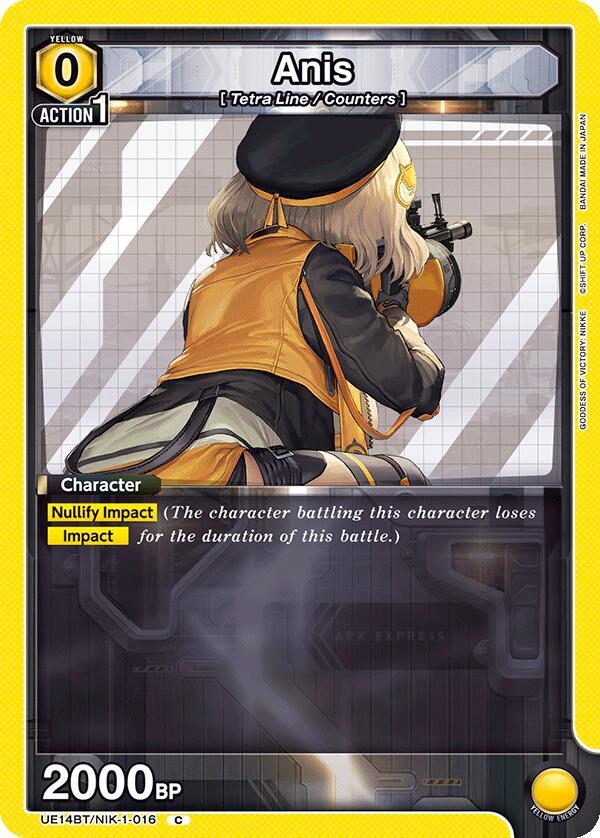 Anis UE14BT/NIK-1-016 card from UE14BT: GODDESS OF VICTORY: NIKKE