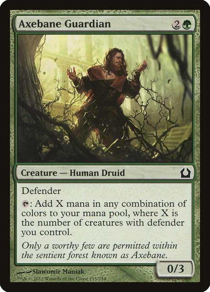 Axebane Guardian 115 card from Return to Ravnica