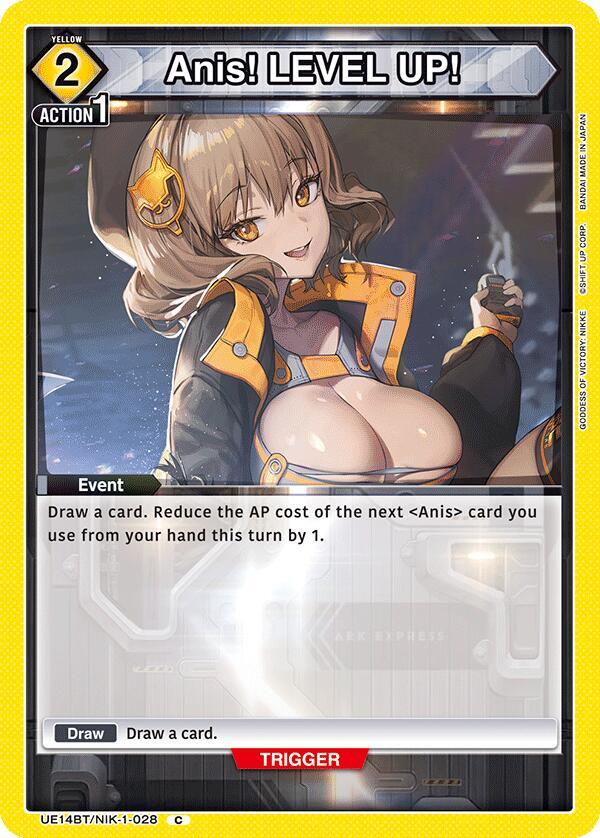 Anis! LEVEL UP! UE14BT/NIK-1-028 card from UE14BT: GODDESS OF VICTORY: NIKKE