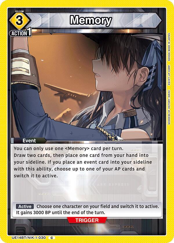 Memory UE14BT/NIK-1-030 card from UE14BT: GODDESS OF VICTORY: NIKKE