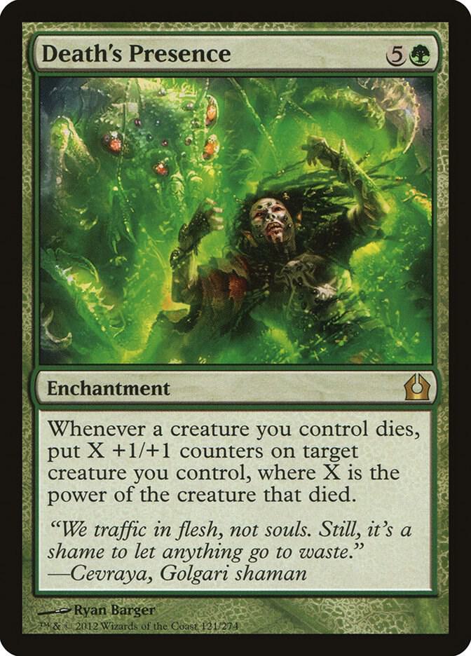 Death's Presence 121 card from Return to Ravnica