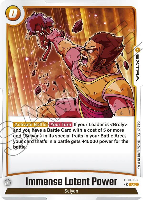 Immense Latent Power FB08-096 card from Saiyan's Pride