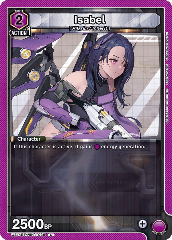 Isabel UE14BT/NIK-1-038 card from UE14BT: GODDESS OF VICTORY: NIKKE