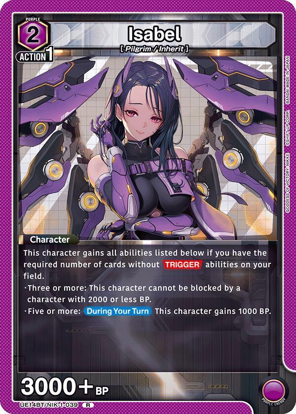 Isabel UE14BT/NIK-1-039 card from UE14BT: GODDESS OF VICTORY: NIKKE