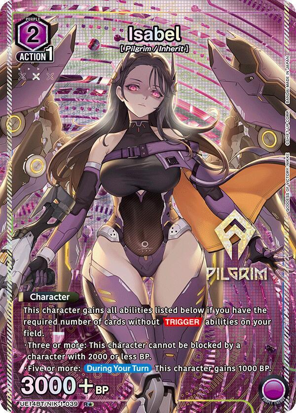 Isabel (R*) UE14BT/NIK-1-039 card from UE14BT: GODDESS OF VICTORY: NIKKE
