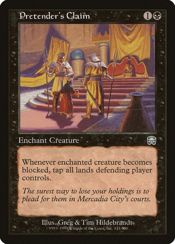 Pretender's Claim 151 card from Mercadian Masques