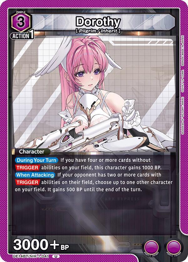 Dorothy UE14BT/NIK-1-041 card from UE14BT: GODDESS OF VICTORY: NIKKE
