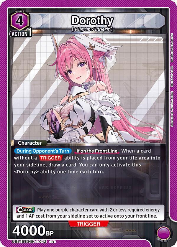Dorothy UE14BT/NIK-1-042 card from UE14BT: GODDESS OF VICTORY: NIKKE