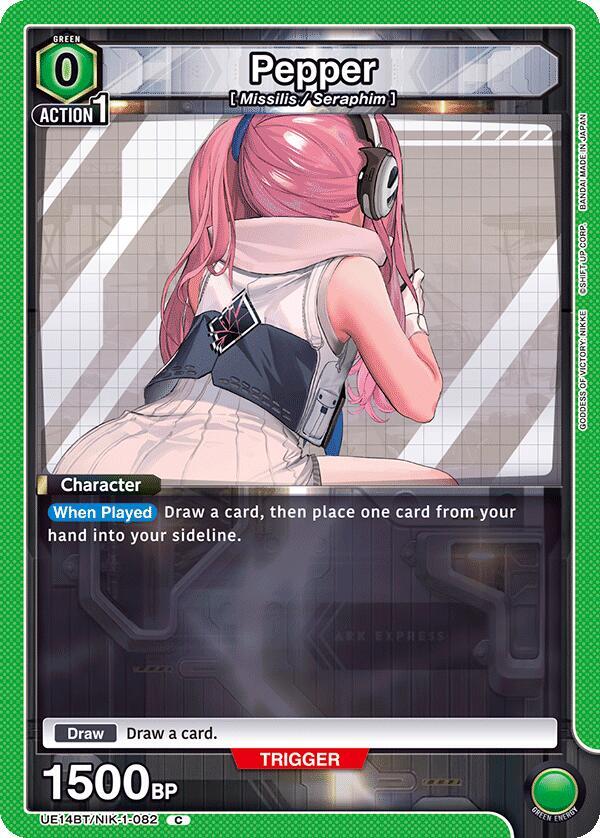 Pepper UE14BT/NIK-1-082 card from UE14BT: GODDESS OF VICTORY: NIKKE